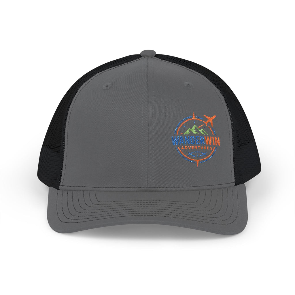 WanderWin Embroidered Snapback Trucker Cap - Adventure Hat, Gift for Travelers, Outdoor Gear, Stylish Headwear