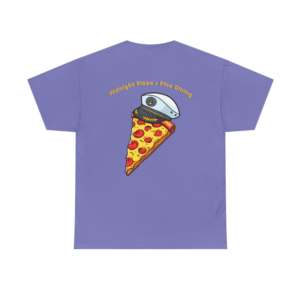 Pizza Captain Unisex Heavy Cotton Tee - Fun Graphic Tee, Retro Vibe, Perfect for Pizza Lovers, Casual Wear, Gift for Any Occasion
