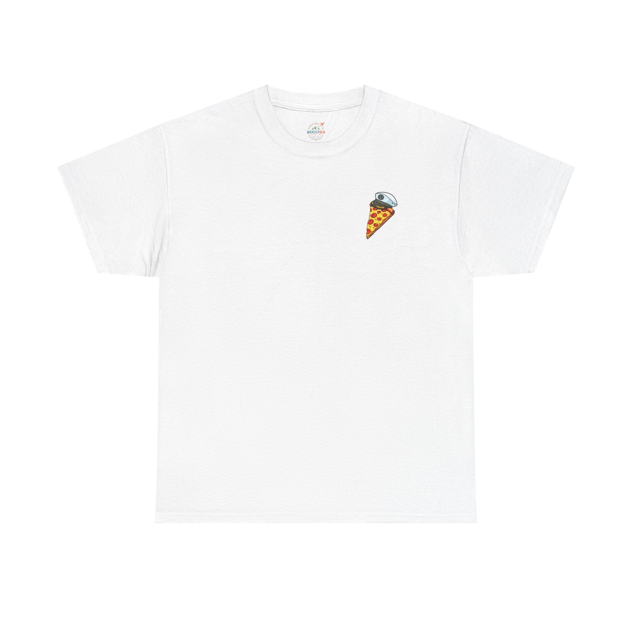 Pizza Captain Unisex Heavy Cotton Tee - Fun Graphic Tee, Retro Vibe, Perfect for Pizza Lovers, Casual Wear, Gift for Any Occasion