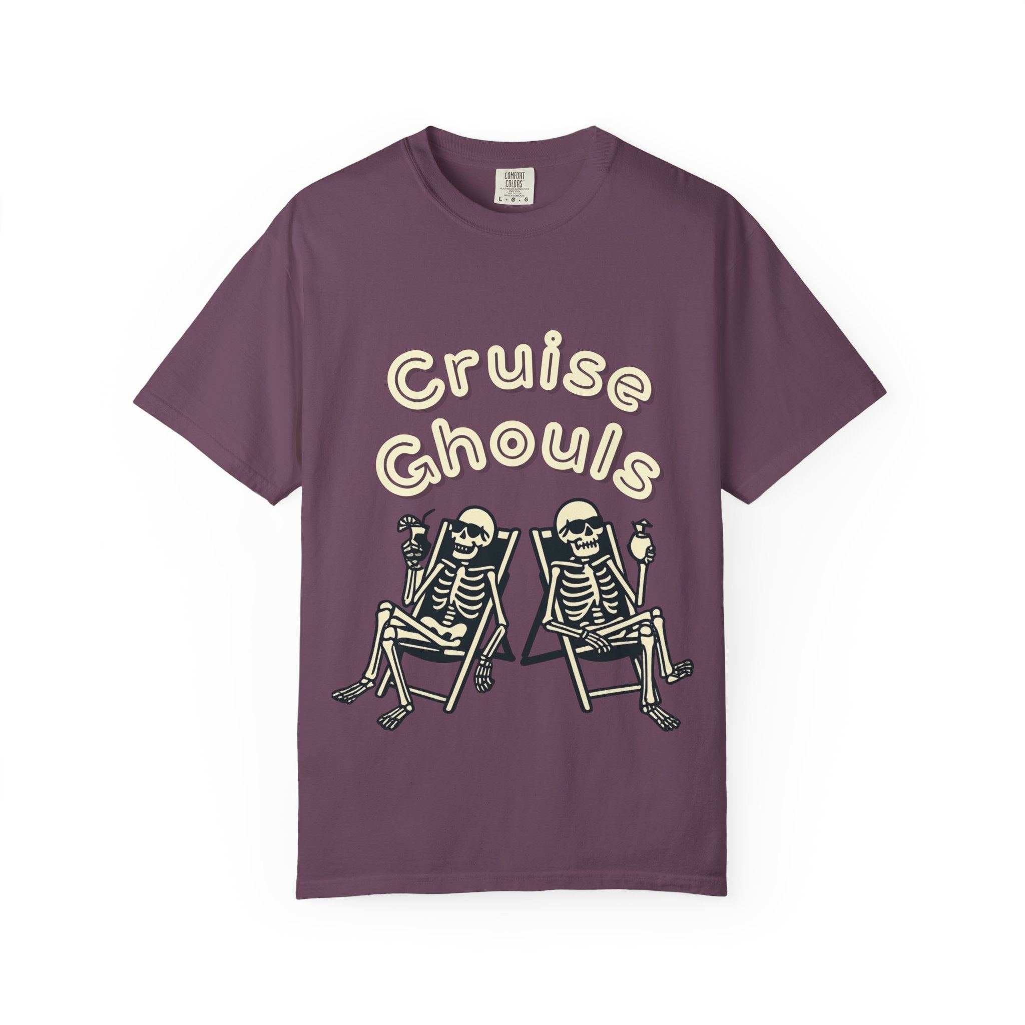 Cruise Ghoul T-Shirt | Chill Skeleton Design | Unisex Gift for Halloween & Summer Vibes, Casual Wear, Beach Tee, Festival Fashion