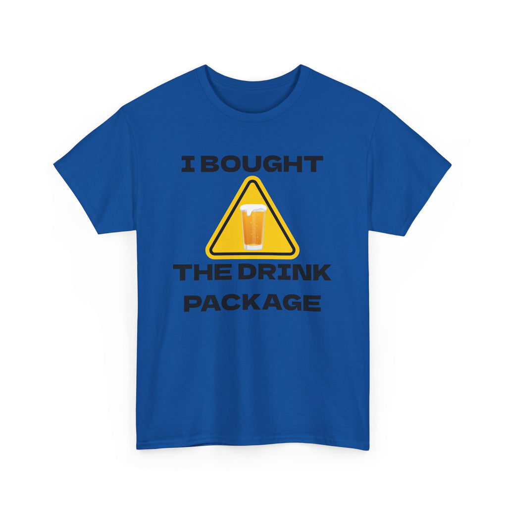 Vacation Humor Tee, Fun Shirt for Cruise Lovers, Drink Package T-Shirt, Gift for Travelers, Summer Vacation Apparel